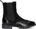 DL SPORT Chelsea Boots Dames 6827 Suède Zwart - Zwart