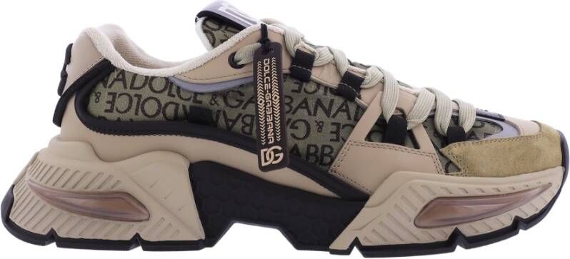 Dolce & Gabbana Airmaster Low-Top Sneakers Stijlvolle Upgrade voor Heren Beige Heren