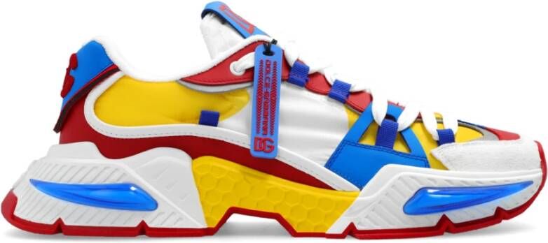 Dolce & Gabbana Multicolor Sneakers Vetersluiting Ronde Neus Multicolor Dames
