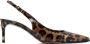 Dolce & Gabbana Animalier bruin kalfsleren slingback pumps Brown Dames - Thumbnail 1