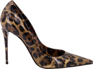 Dolce & Gabbana Animalier Print Stiletto Hakken Bruin Dames