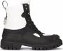 Dolce & Gabbana Gepolsterde Trekkinglaarzen Schwarz Wei Black Dames - Thumbnail 1