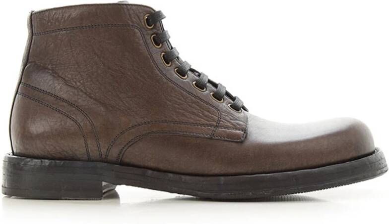 Dolce & Gabbana Bruine Paardenleren Perugino Schoenen Brown Heren