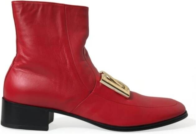 Dolce & Gabbana Ankle Boots Red Heren