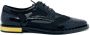 Dolce & Gabbana Zwarte Leren Sheer Wingtip Schoenen Black Dames - Thumbnail 8