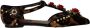 Dolce & Gabbana Bloemen Luipaard T-Strap Sandalen Multicolor Dames - Thumbnail 1