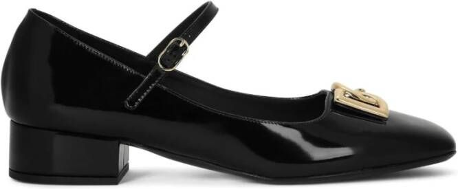 Dolce & Gabbana Zwarte lakleren Mary Jane schoenen Black Dames