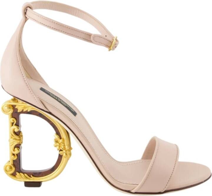 Dolce & Gabbana Barok Hakken Sandalen Beige Dames