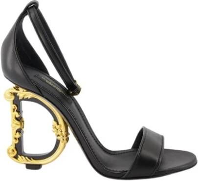 Dolce & Gabbana Barok Hakken Sandalen Black Dames