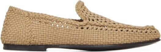 Dolce & Gabbana Beige Platte Schoenen Beige Heren