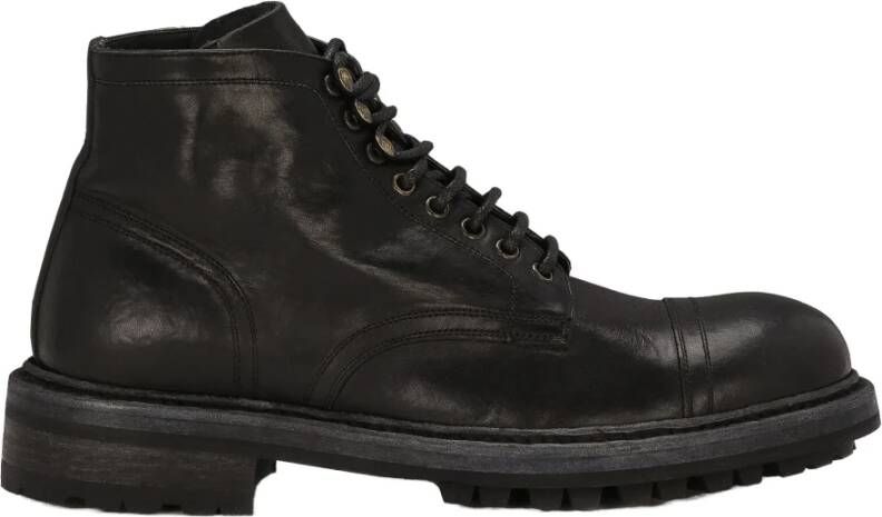 Dolce & Gabbana Bernini Enkellaarzen Black Heren