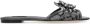 Dolce & Gabbana Black Taormina Lace Crystal Bianca Slides Shoes Zwart Dames - Thumbnail 3