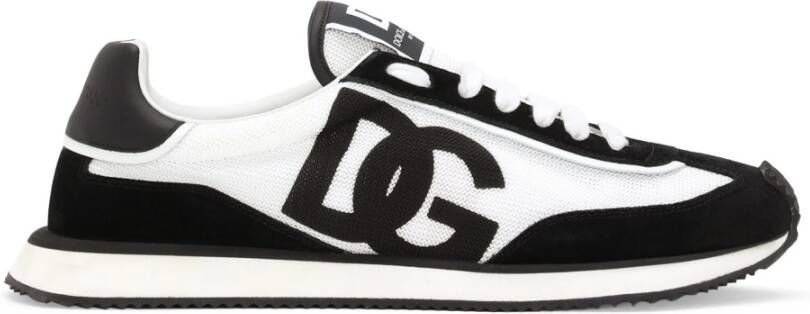 Dolce & Gabbana Bianco e Nero Sneakers Black Heren