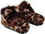 Dolce & Gabbana Brown Giraffe Slippers Flats Sandals Shoes Bruin Dames - Thumbnail 3