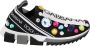 Dolce & Gabbana Stijlvolle lage top sneakers met kristallen Multicolor Dames - Thumbnail 1