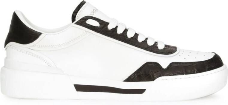 Dolce & Gabbana Blanca Coco Zwart Sneaker White Heren