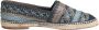 Dolce & Gabbana Blauw Grijs Geweven Leren Espadrilles Schoenen - Thumbnail 1