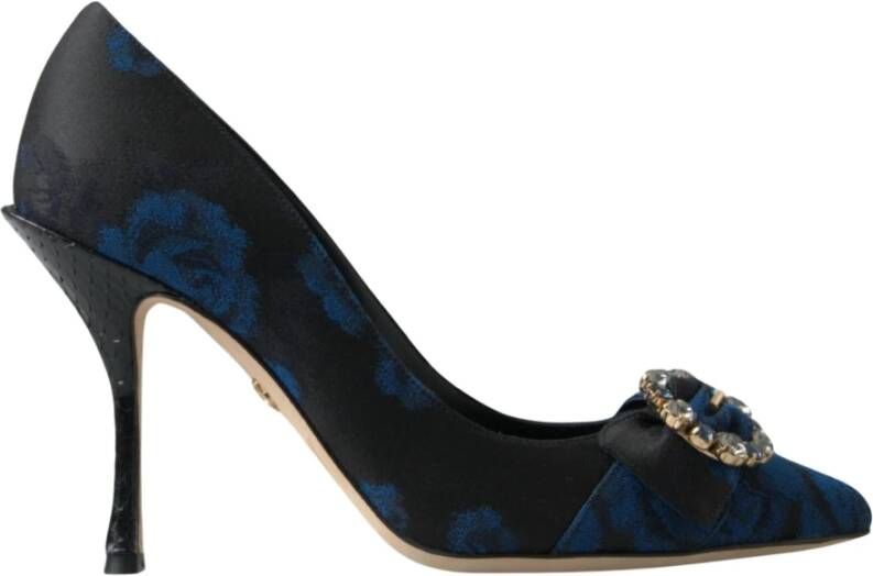 Dolce & Gabbana Blauwe kristalversierde hakken pumps schoenen Blue Dames
