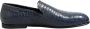 Dolce & Gabbana Blauwe exotische leren instaploafers - Thumbnail 1