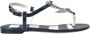 Dolce & Gabbana Blauwe Gestreepte Platte Sandalen Multicolor Dames - Thumbnail 1