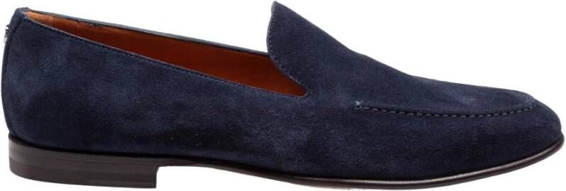 Dolce & Gabbana Blauwe Kalfsleren Mocassin Schoenen