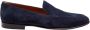 Dolce & Gabbana Blauwe Kalfsleren Mocassin Schoenen - Thumbnail 1
