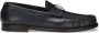 Dolce & Gabbana Blauwe Leren Loafers met Metalen DG Logo Blue Heren - Thumbnail 11