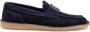 Dolce & Gabbana Blauwe Suède Mocassin met DG Logo - Thumbnail 1