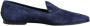 Dolce & Gabbana Blauwe Velvet DG Logo Loafers - Thumbnail 1