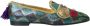 Dolce & Gabbana Bloemen Brokaat Ballerina's Blauw Blue Dames - Thumbnail 1