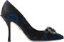 Dolce & Gabbana Blauwe kristalversierde hakken pumps schoenen Blue Dames - Thumbnail 9