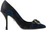 Dolce & Gabbana Blauwe kristalversierde hakken pumps schoenen Blue Dames - Thumbnail 15