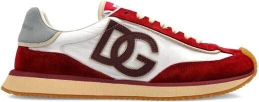 Dolce & Gabbana Bordeaux Platte Schoenen