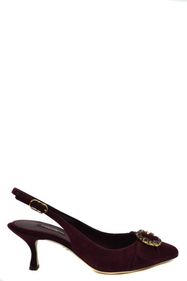 Dolce & Gabbana Bourgondische Pumps van Hoge Kwaliteit Purple Dames