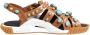 Dolce & Gabbana Bruin Leren Studs Slides Sandalen - Thumbnail 1