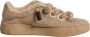 Dolce & Gabbana Bruine Jute Lage Sneakers - Thumbnail 1
