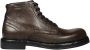 Dolce & Gabbana Bruine Leren Enkellaarzen Aw23 - Thumbnail 1