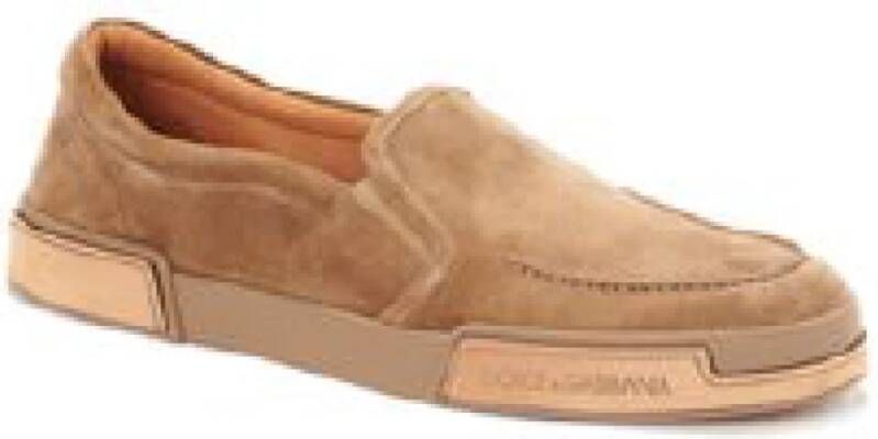 Dolce & Gabbana Bruine platte schoenen voor vrouwen