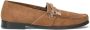 Dolce & Gabbana Suède Loafers met Logo Charme Detail Brown Heren - Thumbnail 4