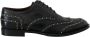 Dolce & Gabbana Zwarte Studded Derby Jurk Schoenen Black Heren - Thumbnail 10