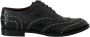 Dolce & Gabbana Zwarte Studded Derby Jurk Schoenen Black Heren - Thumbnail 9