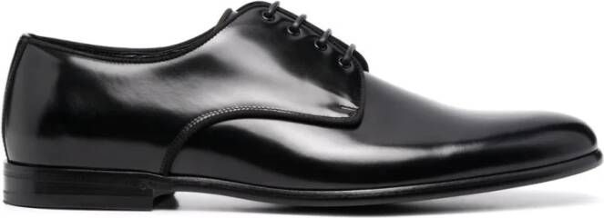 Dolce & Gabbana Zwarte platte schoenen voor heren Black Heren