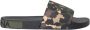 Dolce & Gabbana Camouflage Leren Slippers Multicolor Heren - Thumbnail 1