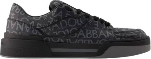 Dolce & Gabbana Nieuwe Roma Sneakers met Logo Print Gray Heren