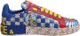 Dolce & Gabbana Carretto Print Leren Sneakers Vrouwen - Thumbnail 1