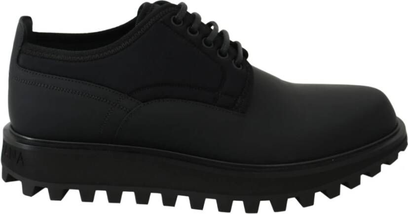 Dolce & Gabbana Chunky Derby Vulcano Schoenen Black Heren