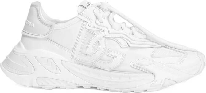 Dolce & Gabbana Chunky Rubberen Zool Sneakers Wit Logo