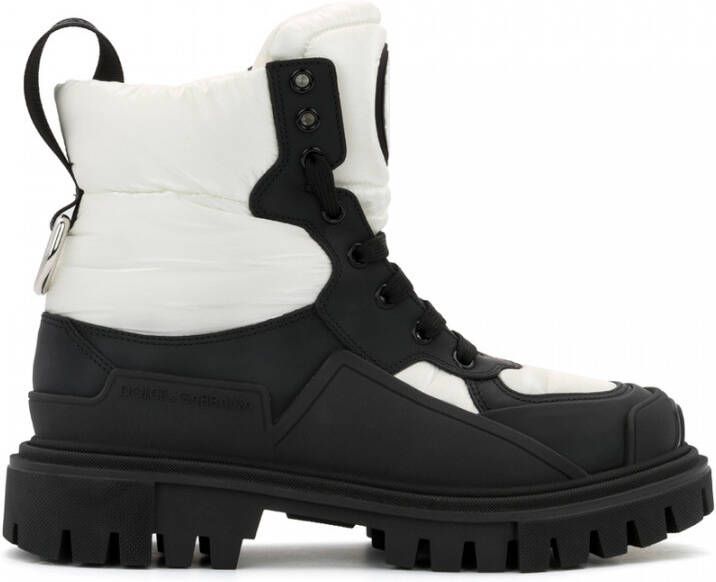 Dolce & Gabbana Trekking Boots Leren Binnenzool Rubberen Zool Black Dames