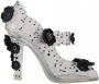 Dolce & Gabbana Kristallen Assepoester Hakken met Leren Zool Gray Dames - Thumbnail 6