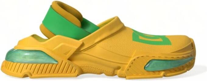 Dolce & Gabbana White Gold Leather Low Top Sneakers Wit - Foto 2